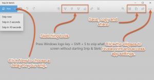 Snip & Sketch Instructions