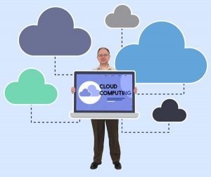 Nathan Holding Cloud Computing Sign