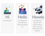 Flip Boxes Equal Heights with Content Top-Aligned